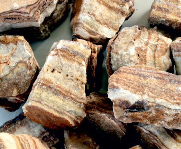 IS. Stripe Onyx rock  (300-500 mm)- CAGE - ukrasni kamen - cijena po KG